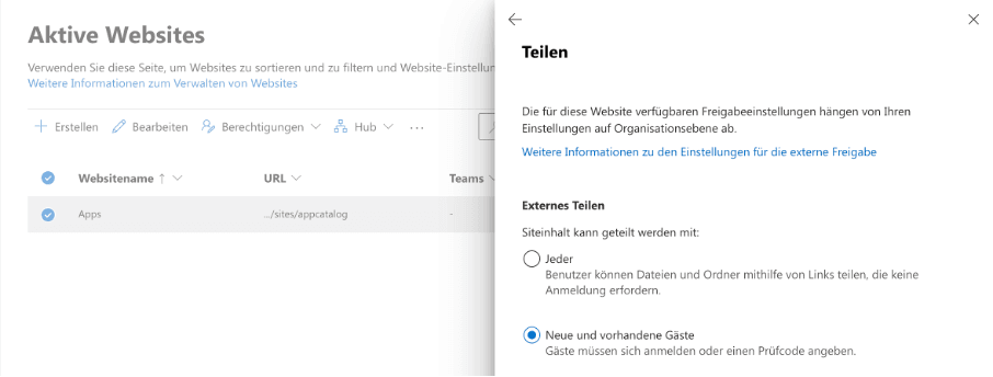 365BOX Configure External Sharing