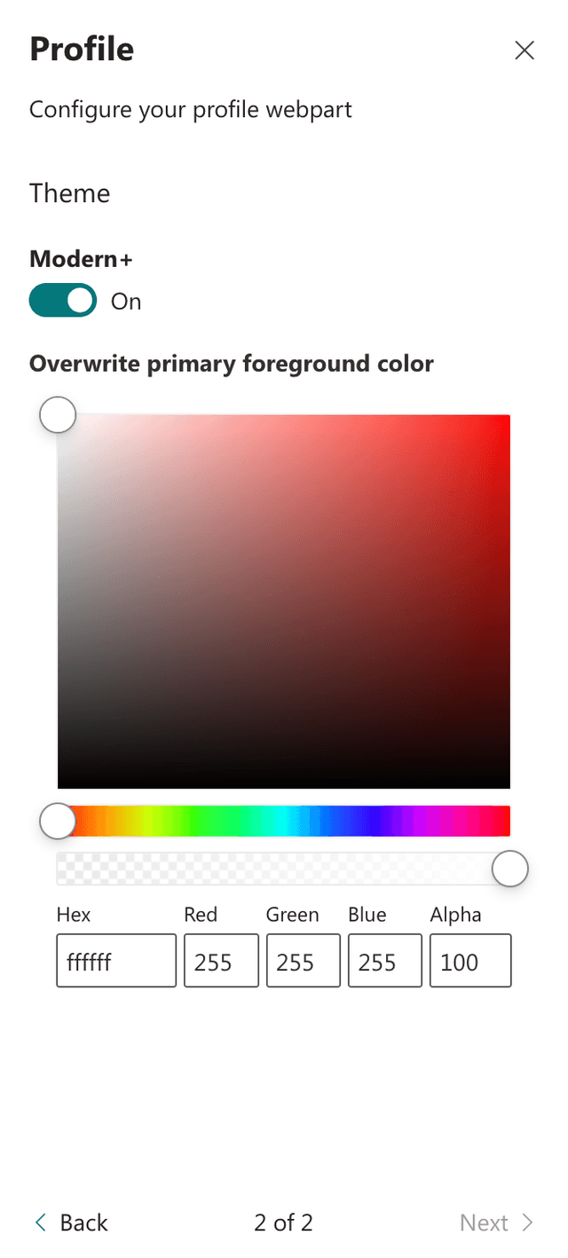 365BOX Profile Theme Configuration