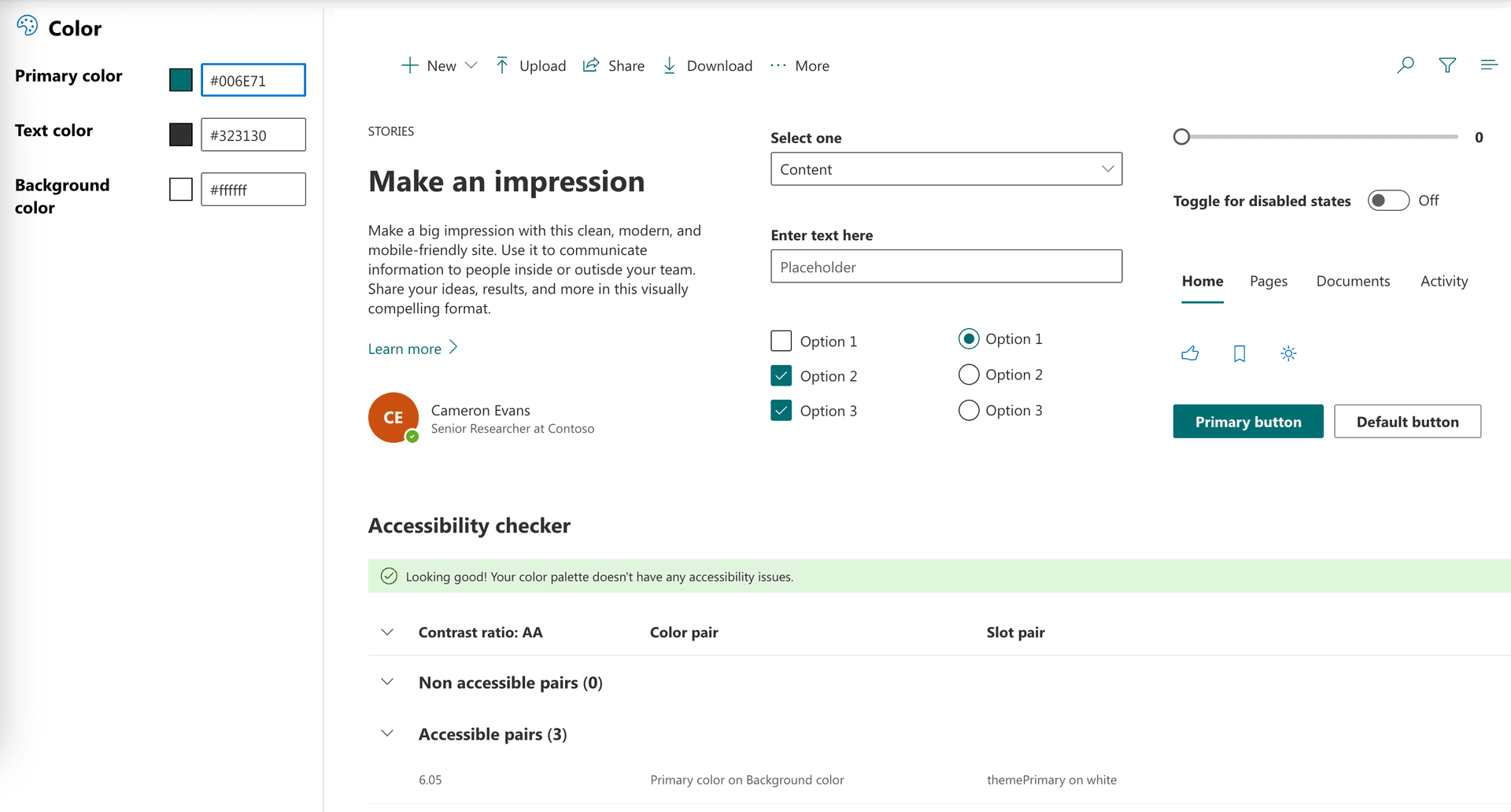 Microsoft SharePoint Theme Builder